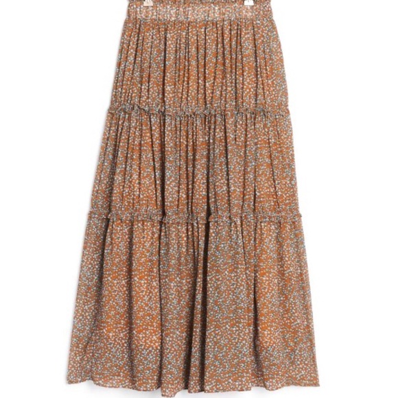 Tiered Maxi Boho Skirt - Picture 1 of 2